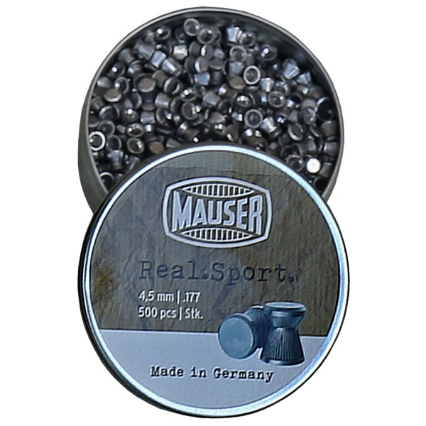 Mauser Real Sport 500 pcs. Diabolos flat head serrated 4,5 mm